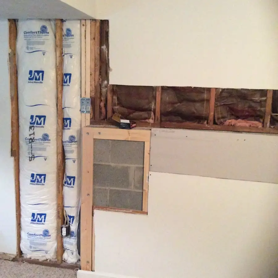 Wall insulation replacement during Contents Cleaning & Restoration in Parole